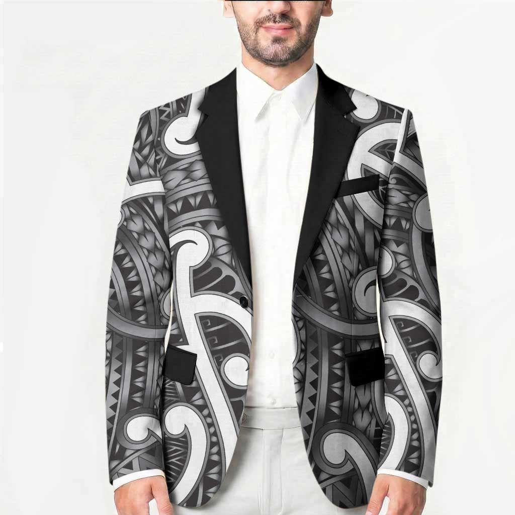 Aotearoa Maori Kowhaiwhai Blazer Kiwikiwi Puhoro and Patiki