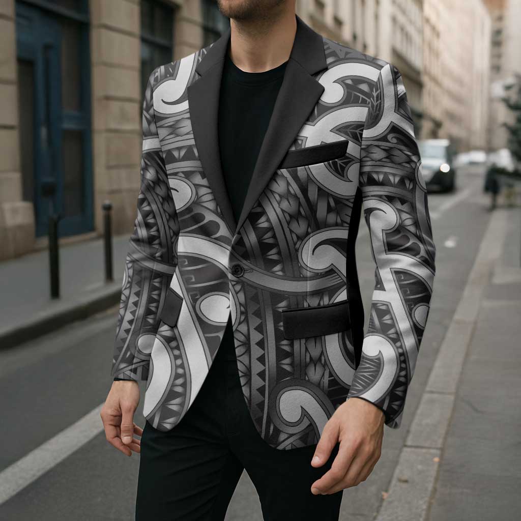 Aotearoa Maori Kowhaiwhai Blazer Kiwikiwi Puhoro and Patiki