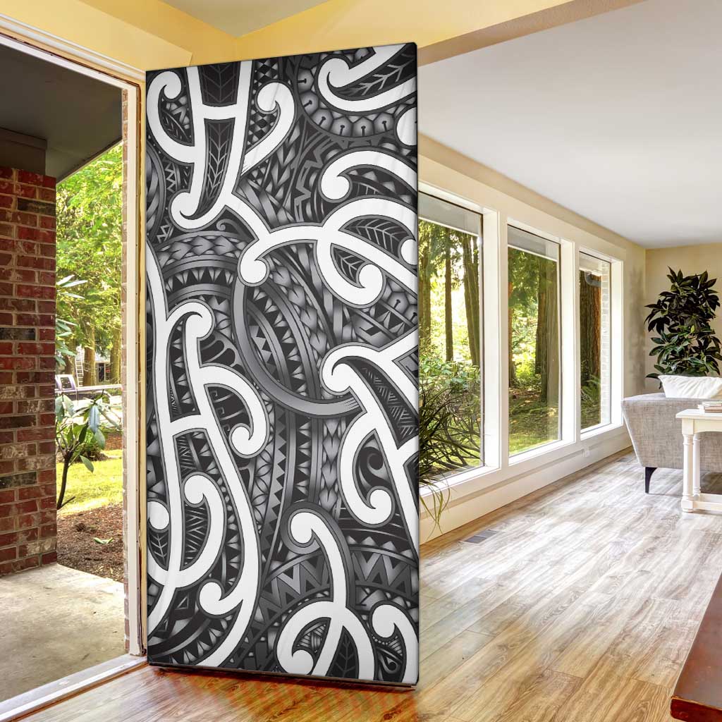 Aotearoa Maori Kowhaiwhai Door Cover Kiwikiwi Puhoro and Patiki LT9 - Polynesian Pride