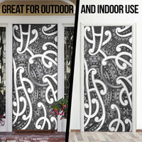 Aotearoa Maori Kowhaiwhai Door Cover Kiwikiwi Puhoro and Patiki LT9 - Polynesian Pride