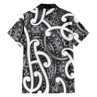 Aotearoa Maori Kowhaiwhai Family Matching Long Sleeve Bodycon Dress and Hawaiian Shirt Kiwikiwi Puhoro and Patiki LT9 - Polynesian Pride