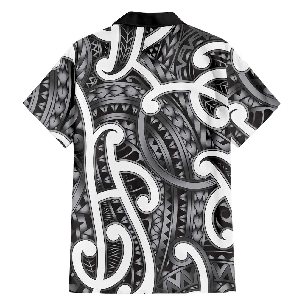 Aotearoa Maori Kowhaiwhai Family Matching Summer Maxi Dress and Hawaiian Shirt Kiwikiwi Puhoro and Patiki LT9 - Polynesian Pride