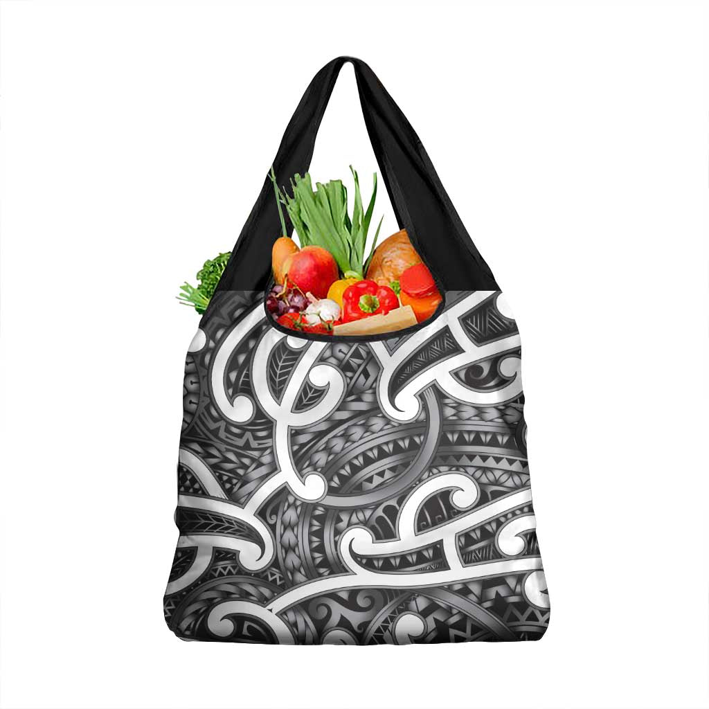 Aotearoa Maori Kowhaiwhai Grocery Bag Kiwikiwi Puhoro and Patiki