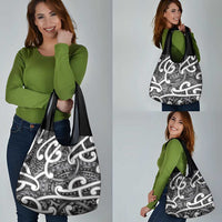 Aotearoa Maori Kowhaiwhai Grocery Bag Kiwikiwi Puhoro and Patiki