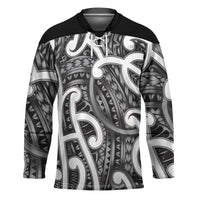 Aotearoa Maori Kowhaiwhai Hockey Jersey Kiwikiwi Puhoro and Patiki LT9 Unisex Grey - Polynesian Pride