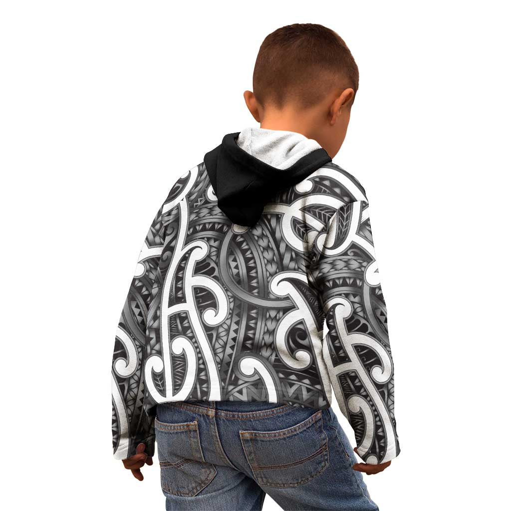 Aotearoa Maori Kowhaiwhai Kid Hoodie Kiwikiwi Puhoro and Patiki LT9 - Polynesian Pride