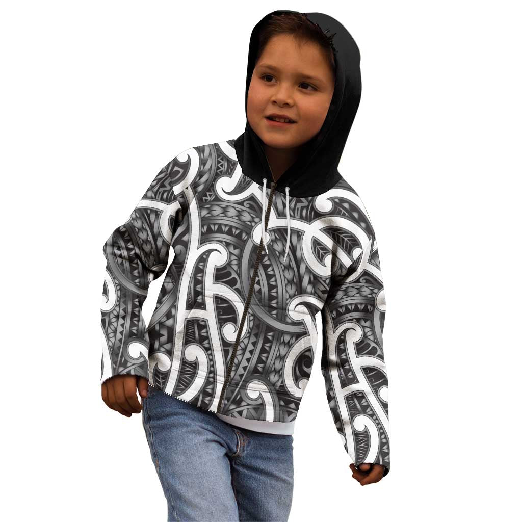 Aotearoa Maori Kowhaiwhai Kid Hoodie Kiwikiwi Puhoro and Patiki LT9 - Polynesian Pride