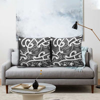 Aotearoa Maori Kowhaiwhai Pillow Cover Kiwikiwi Puhoro and Patiki