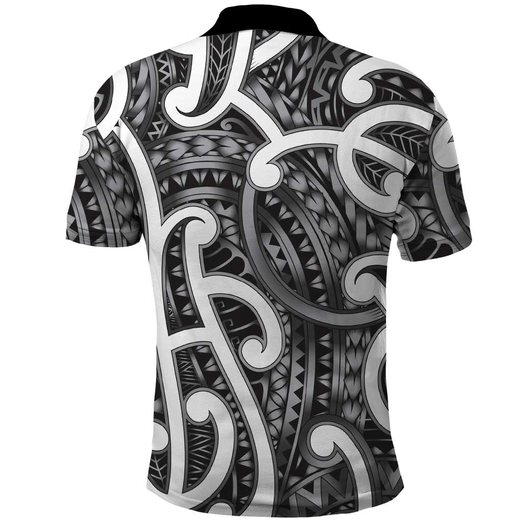 Aotearoa Maori Kowhaiwhai Polo Shirt Kiwikiwi Puhoro and Patiki