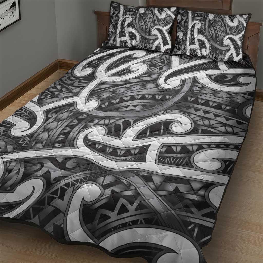 Aotearoa Maori Kowhaiwhai Quilt Bed Set Kiwikiwi Puhoro and Patiki LT9 - Polynesian Pride
