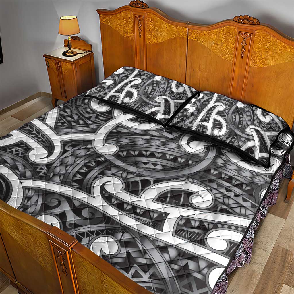 Aotearoa Maori Kowhaiwhai Quilt Bed Set Kiwikiwi Puhoro and Patiki LT9 - Polynesian Pride