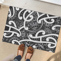 Aotearoa Maori Kowhaiwhai Rubber Doormat Kiwikiwi Puhoro and Patiki
