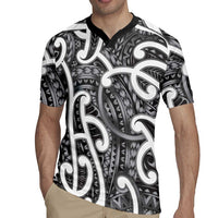 Aotearoa Maori Kowhaiwhai Rugby Jersey Kiwikiwi Puhoro and Patiki