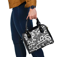 Aotearoa Maori Kowhaiwhai Shoulder Handbag Kiwikiwi Puhoro and Patiki