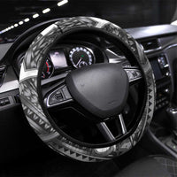 Aotearoa Maori Kowhaiwhai Steering Wheel Cover Kiwikiwi Puhoro and Patiki