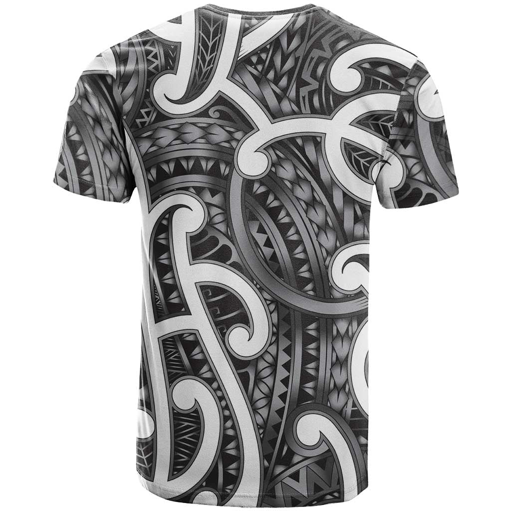 Aotearoa Maori Kowhaiwhai T Shirt Kiwikiwi Puhoro and Patiki