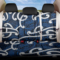 Aotearoa Maori Kowhaiwhai Back Car Seat Cover Kikorangi Puhoro and Patiki LT9 One Size Blue - Polynesian Pride