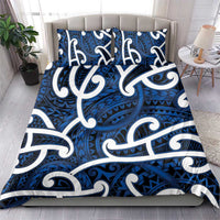 Aotearoa Maori Kowhaiwhai Bedding Set Kikorangi Puhoro and Patiki
