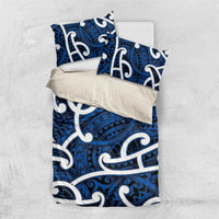 Aotearoa Maori Kowhaiwhai Bedding Set Kikorangi Puhoro and Patiki