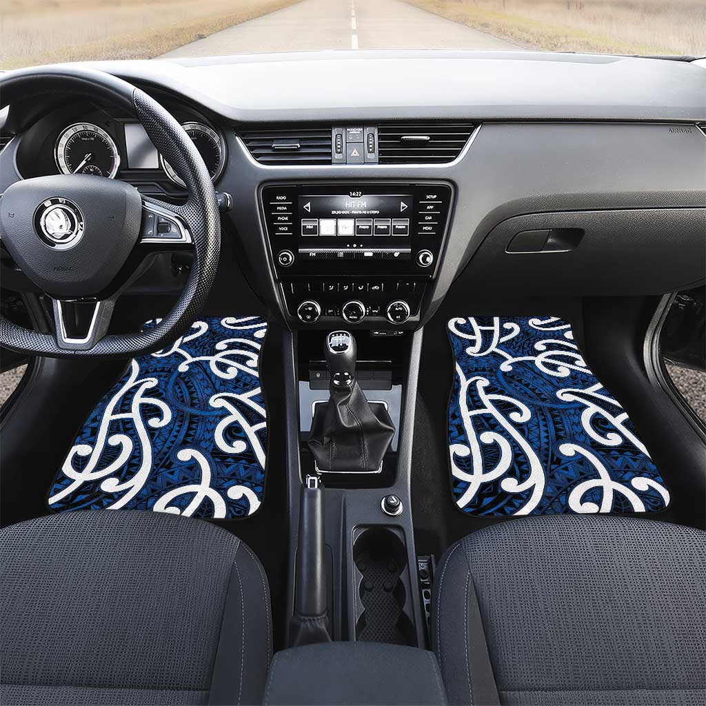 Aotearoa Maori Kowhaiwhai Car Mats Kikorangi Puhoro and Patiki