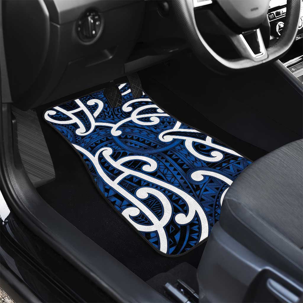 Aotearoa Maori Kowhaiwhai Car Mats Kikorangi Puhoro and Patiki