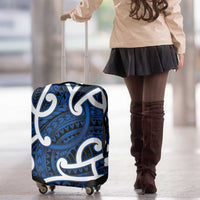 Aotearoa Maori Kowhaiwhai Luggage Cover Kikorangi Puhoro and Patiki LT9 - Polynesian Pride