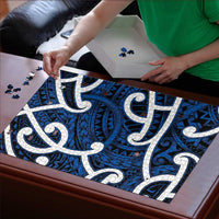 Aotearoa Maori Kowhaiwhai Puzzle Kikorangi Puhoro and Patiki