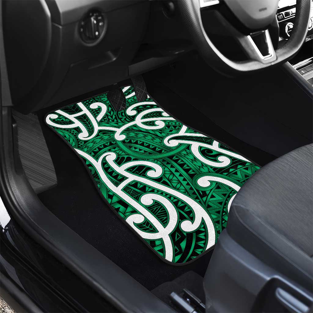 Aotearoa Maori Kowhaiwhai Car Mats Kakariki Puhoro and Patiki