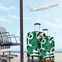 Aotearoa Maori Kowhaiwhai Luggage Cover Kakariki Puhoro and Patiki LT9 - Polynesian Pride