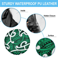 Aotearoa Maori Kowhaiwhai Spare Tire Cover Kakariki Puhoro and Patiki LT9 - Polynesian Pride