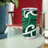 Aotearoa Maori Kowhaiwhai Tumbler Cup Kakariki Puhoro and Patiki LT9 - Polynesian Pride