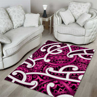 Aotearoa Maori Kowhaiwhai Area Rug Mawhero Puhoro and Patiki