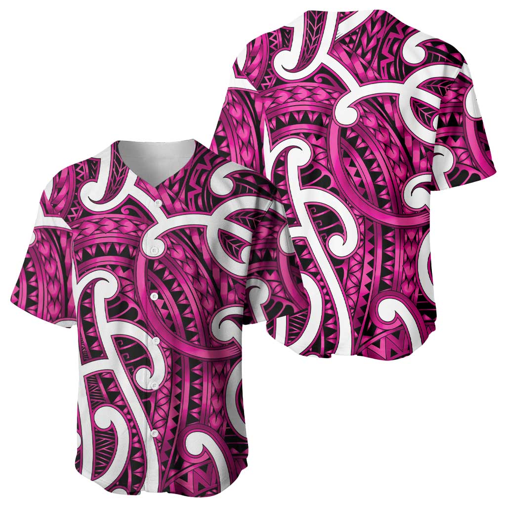 Aotearoa Maori Kowhaiwhai Baseball Jersey Mawhero Puhoro and Patiki