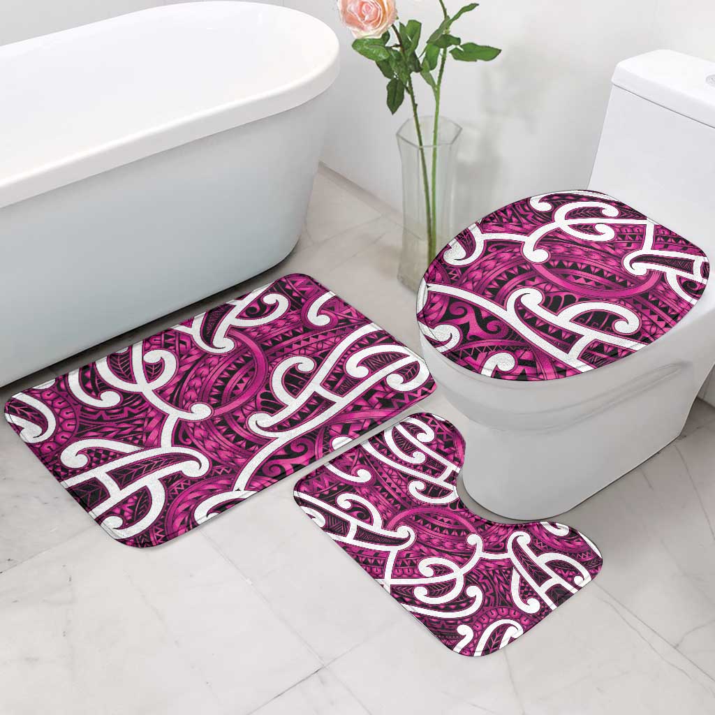 Aotearoa Maori Kowhaiwhai Bathroom Set Mawhero Puhoro and Patiki