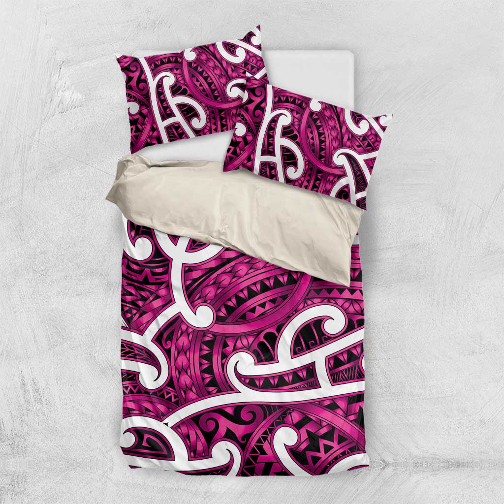 Aotearoa Maori Kowhaiwhai Bedding Set Mawhero Puhoro and Patiki