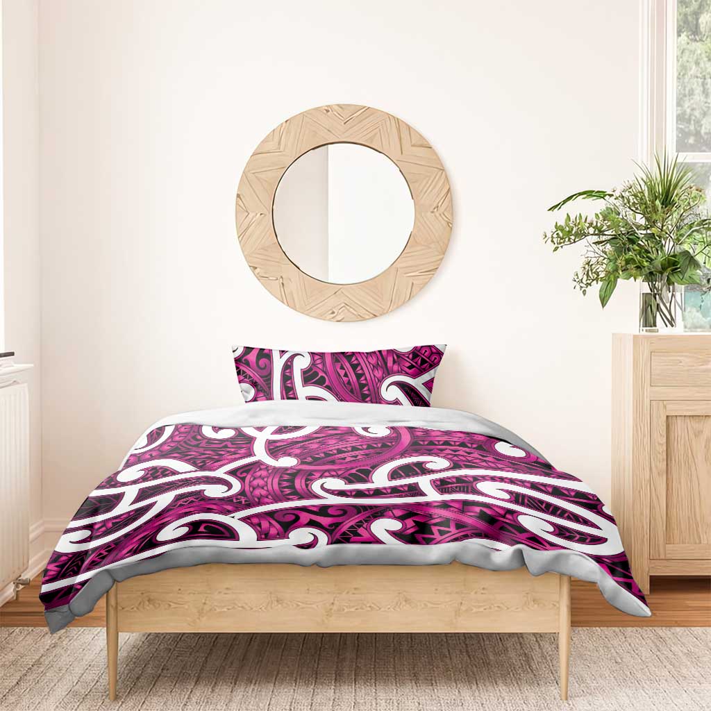 Aotearoa Maori Kowhaiwhai Bedding Set Mawhero Puhoro and Patiki