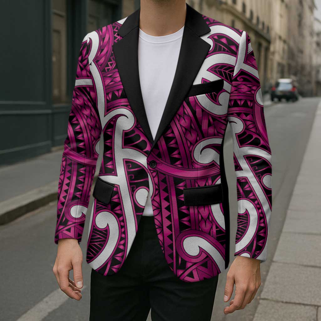 Aotearoa Maori Kowhaiwhai Blazer Mawhero Puhoro and Patiki