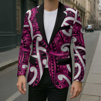 Aotearoa Maori Kowhaiwhai Blazer Mawhero Puhoro and Patiki