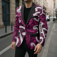 Aotearoa Maori Kowhaiwhai Blazer Mawhero Puhoro and Patiki
