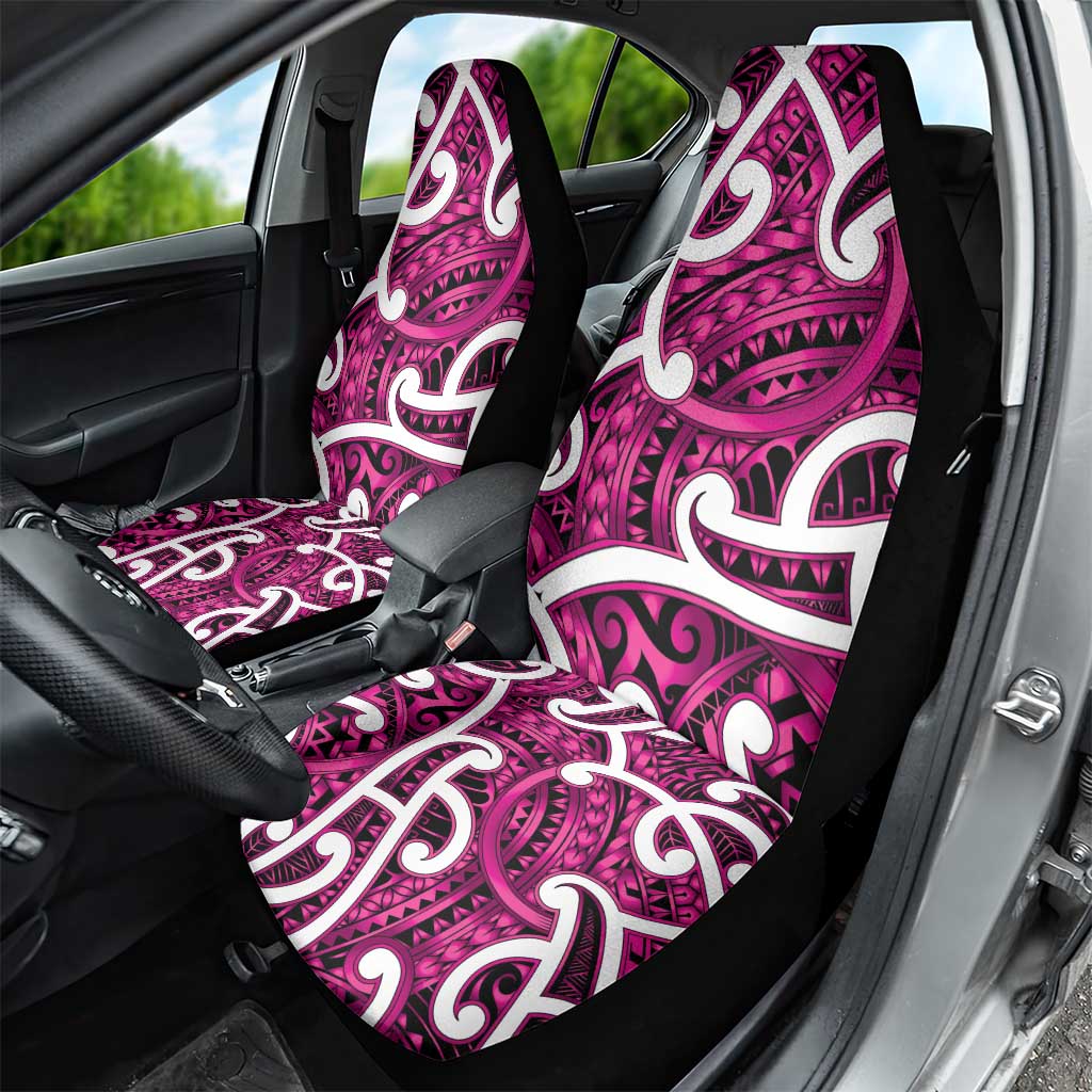 Aotearoa Maori Kowhaiwhai Car Seat Cover Mawhero Puhoro and Patiki LT9 - Polynesian Pride