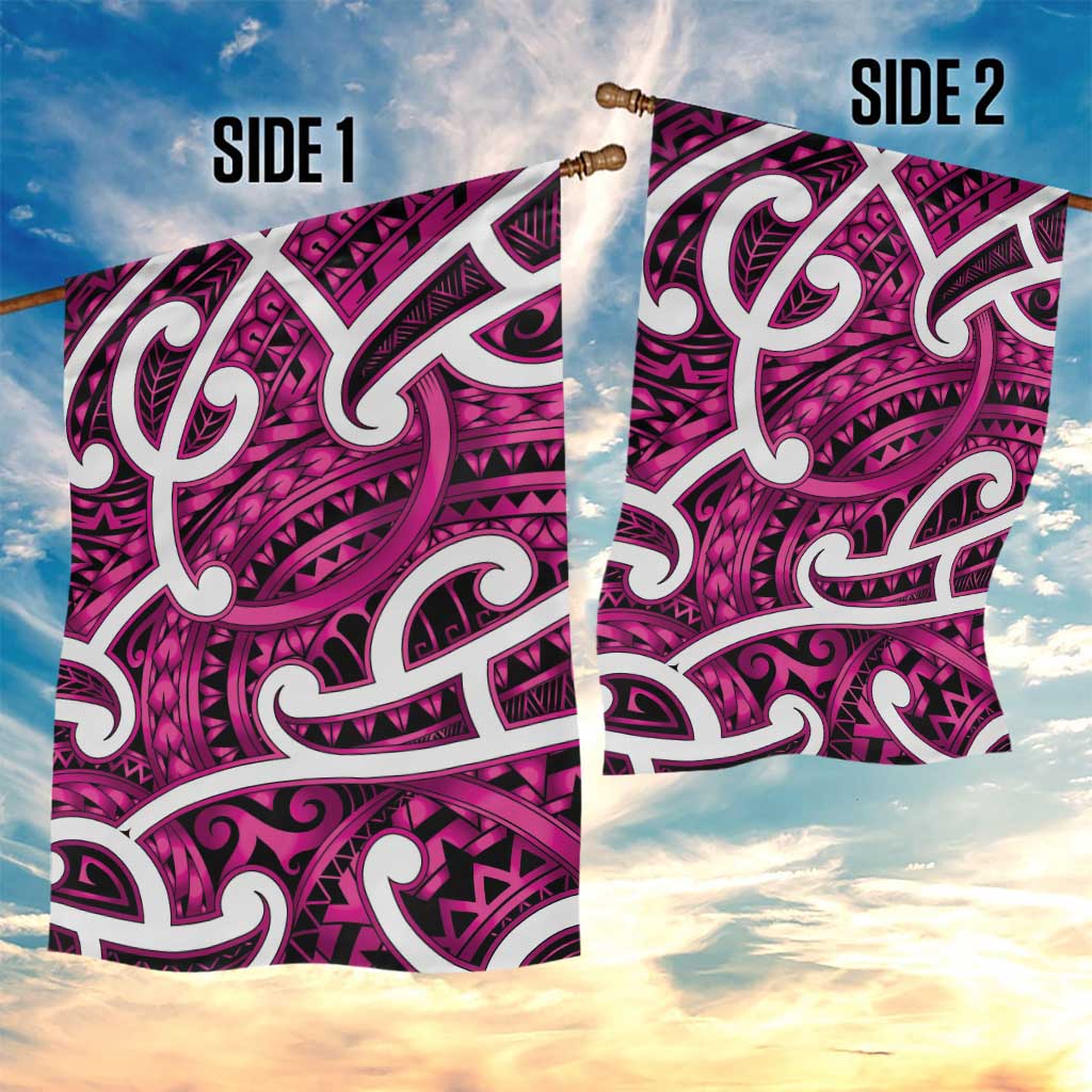 Aotearoa Maori Kowhaiwhai Garden Flag Mawhero Puhoro and Patiki LT9 - Polynesian Pride