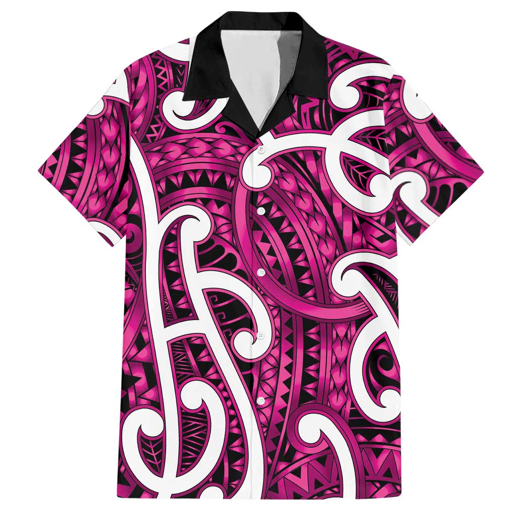 Aotearoa Maori Kowhaiwhai Hawaiian Shirt Mawhero Puhoro and Patiki