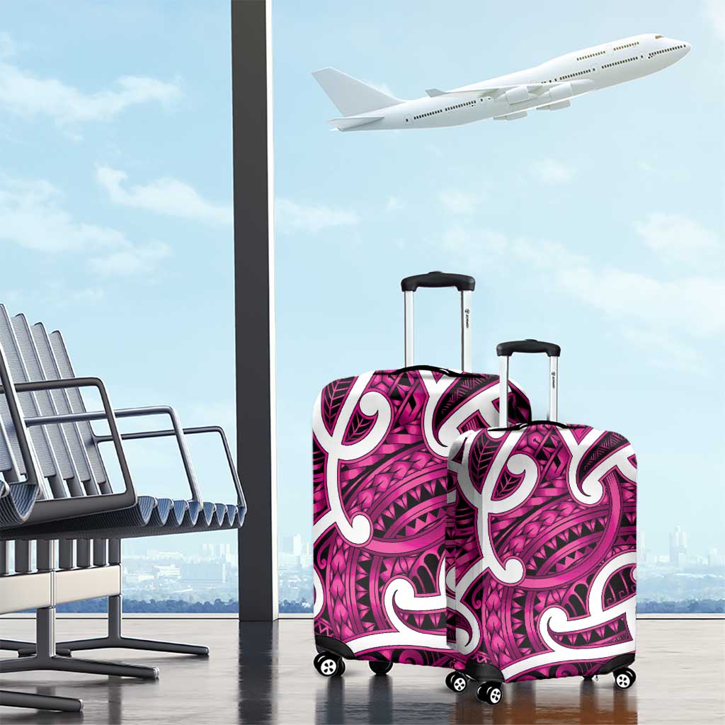 Aotearoa Maori Kowhaiwhai Luggage Cover Mawhero Puhoro and Patiki LT9 - Polynesian Pride