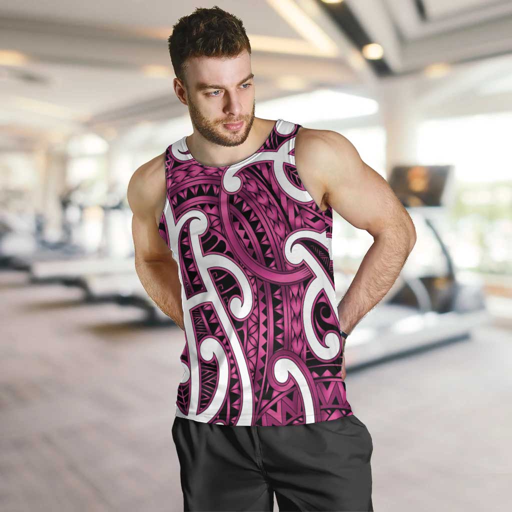 Aotearoa Maori Kowhaiwhai Men Tank Top Mawhero Puhoro and Patiki