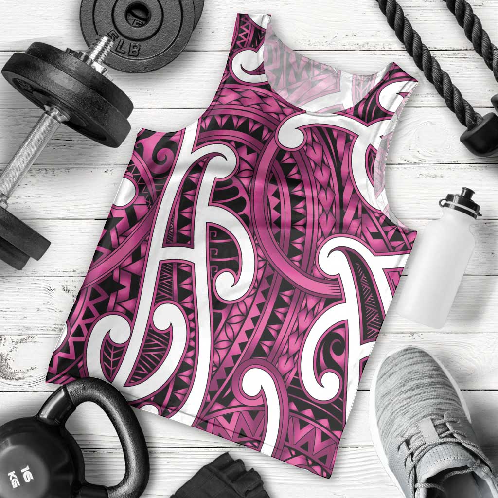Aotearoa Maori Kowhaiwhai Men Tank Top Mawhero Puhoro and Patiki