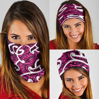Aotearoa Maori Kowhaiwhai Neck Gaiter Mawhero Puhoro and Patiki