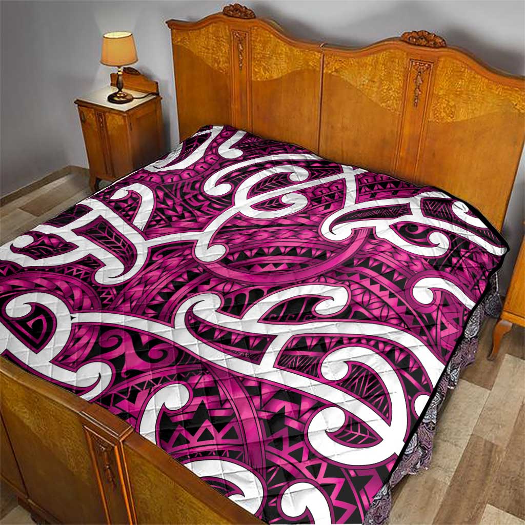 Aotearoa Maori Kowhaiwhai Quilt Mawhero Puhoro and Patiki