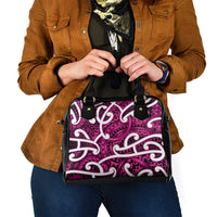 Aotearoa Maori Kowhaiwhai Shoulder Handbag Mawhero Puhoro and Patiki