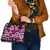 Aotearoa Maori Kowhaiwhai Shoulder Handbag Mawhero Puhoro and Patiki