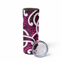 Aotearoa Maori Kowhaiwhai Skinny Tumbler Mawhero Puhoro and Patiki